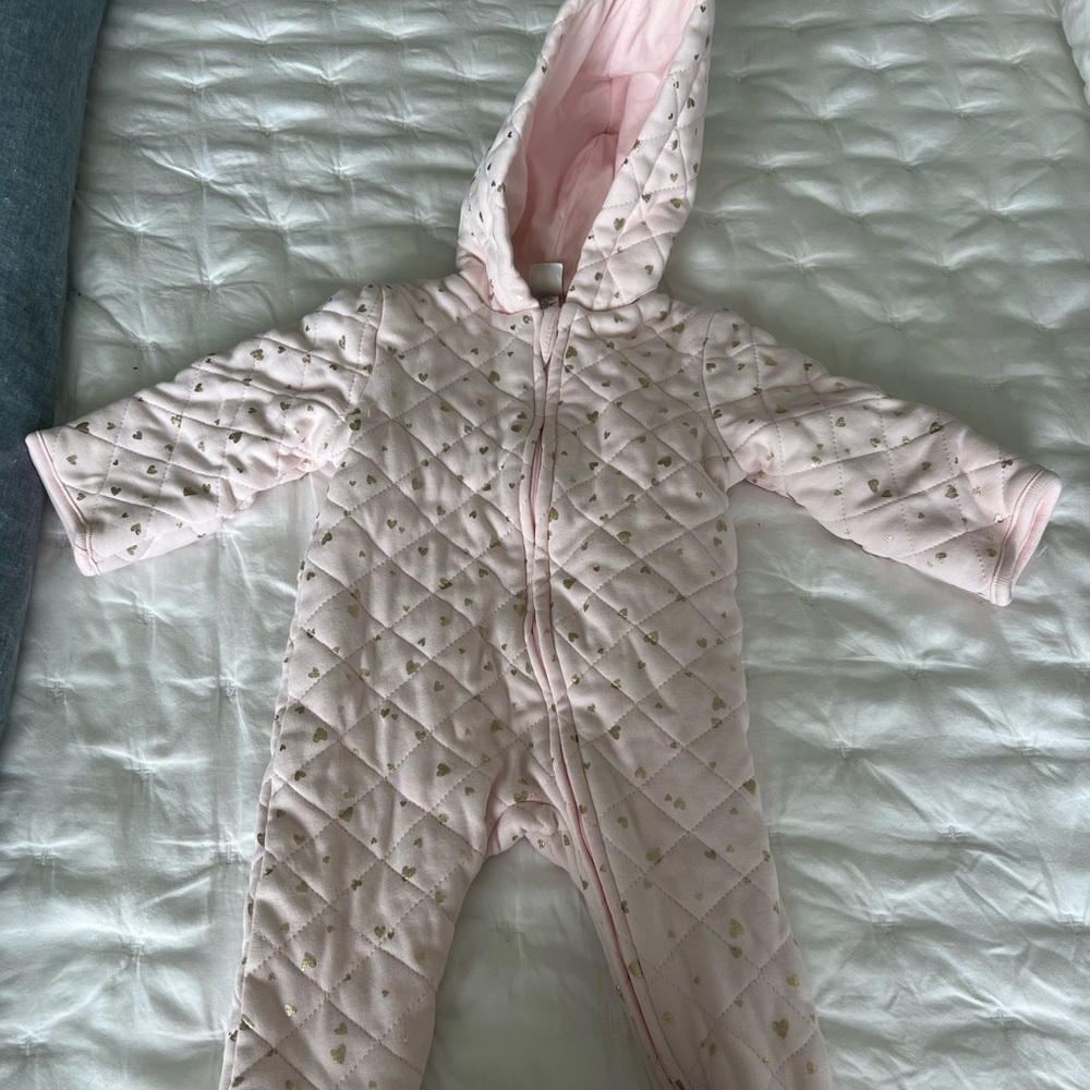 Little Me Quilted Zip Up Outerwear